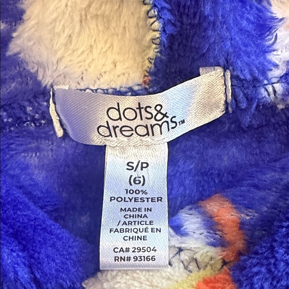 Dots & Dreams Cozy Blue Kids Pajama Top with Fun Print - Picture 8 of 9